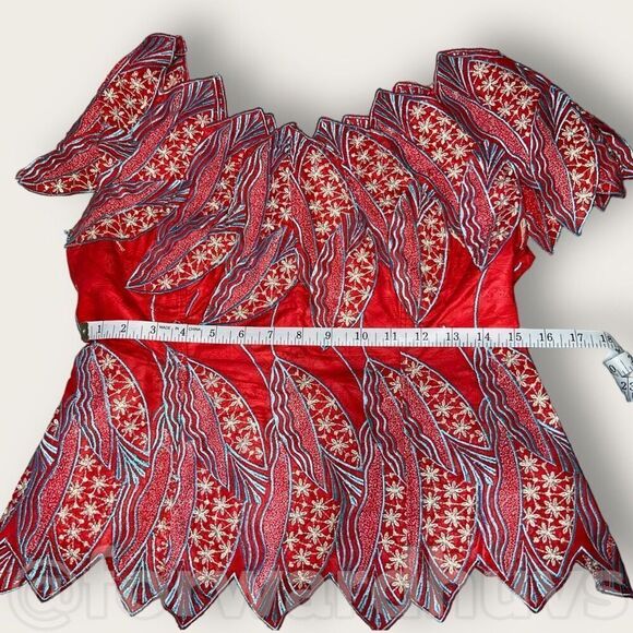 Hand Made Custom Embroidered Lehenga Choli Mermaid Style Bridal Dress | See Meas - Picture 7 of 16